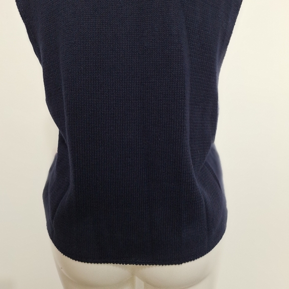 Eagle’s Eye Collectibles 3-D Vintage Grandmacore Teddy Bear V-Neck Knit Vest L - Picture 8 of 12